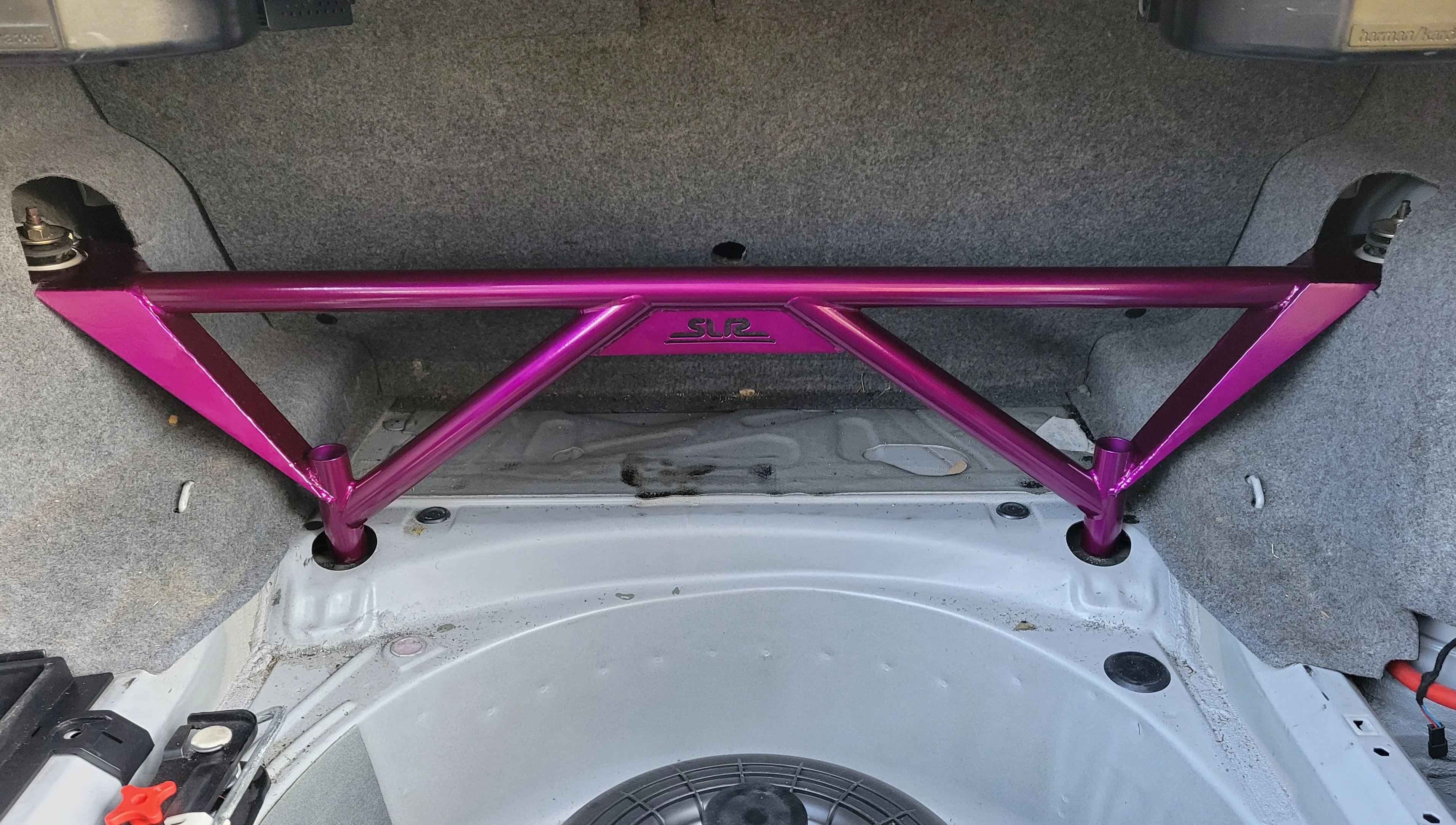 E46 BMW Rear Floor Subframe to Shock Tower Brace - Image 3